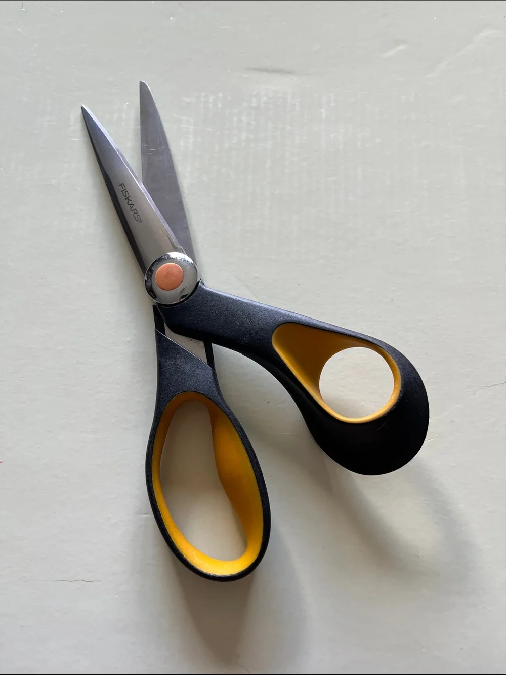 Fiskars Black and Yellow Comfort-Handle Scissors